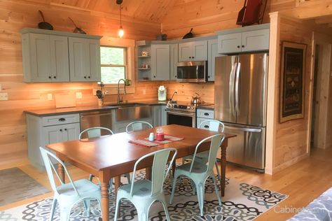 Haze Cabinets, Log Cabin Kitchens Cabinets, Small Log Cabin Kitchens, Cabin Kitchen Cabinets, Log Cabin Kitchen Ideas, Small Cabin Kitchens, Cozy Cabin Kitchen, Log Cabin Kitchens, Log Cabin Kitchen