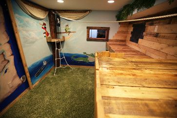 Peter Pan Themed Playroom - Eclectic - salt lake city - by MCO Contractors Peter Pan Bedroom, Toddler Bedroom Design, Peter Pan Decor, Neverland Nursery, Peter Pan Nursery, Cat Bedroom, Peter Pan Disney, Beach Themed Bedroom, Disney Hotels