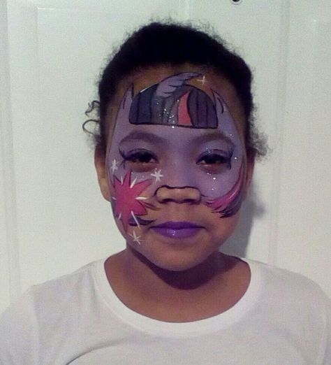 Twilight Sparkle! Twilight Sparkle Face Paint, Face Paint Easy, Paint Easy, Face Painting Easy, My Little Pony Party, Pony Party, Face Painting Designs, Painting Designs, Twilight Sparkle