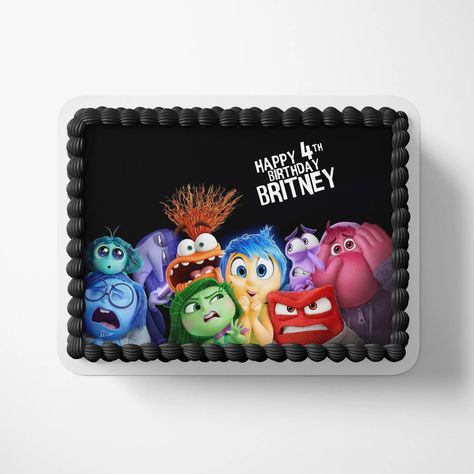 Looking for the perfect way to celebrate your child's love for Disney's Inside Out? Our printable Disney Inside Out 2 cake topper image is the missing piece to their out-of-this-world birthday cake! MAKE IT THEIR DAY WITH A PERSONALIZED TOUCH: Just like Riley's emotions guide her through life, personalize their cake with a special message! Our high-resolution, printable JPG cake topper can be customized with your child's name and age, making it a unique and unforgettable part of their celebr... Inside Out 2 Birthday Cake, Inside Out 2 Cake, Inside Out Birthday Cake, Inside Out Cake, 2 Cake Topper, Inside Out Party Ideas, Ninth Birthday, 2 Cake, 2 Birthday Cake