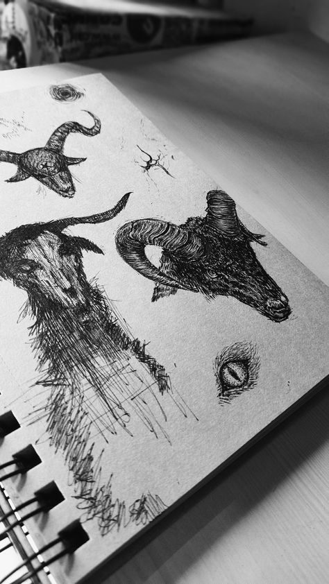 Dark Ink Drawings, Dark Forest Sketch, Horror Ink Drawing, Horror Sketchbook Ideas, Demons Draw Sketches, Gothic Ink Art, Dark Fantasy Sketch, Scary Bunny Drawing, Dark Pen Art