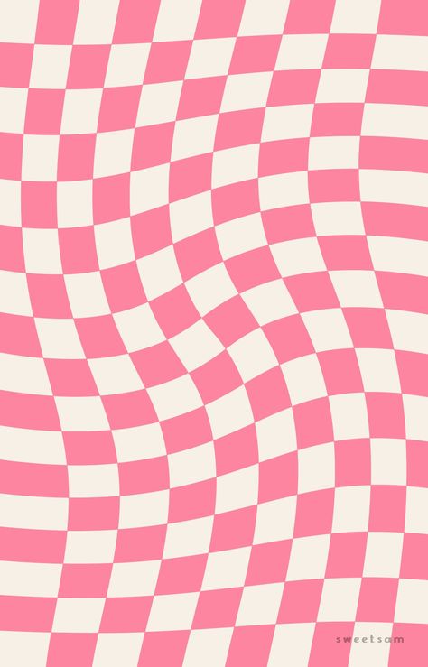 Pink Wavy Checkered Wallpaper, Blue Checkerboard Wallpaper, Aesthetic Wallpaper Hd 1080p, Pink Checkered Wallpaper, Pink Checkered Background, Pink Y2k Background, Checkerboard Wallpaper, Wavy Checkerboard, Pink Checkerboard