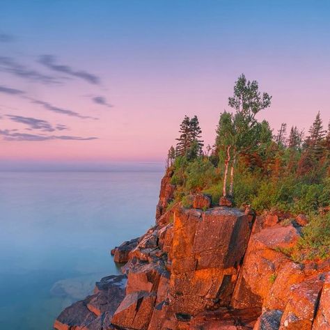 Ken Harmon on Instagram: "Early Morning Light, Red Cliffs and Lush Green Foliage, North Shore of Lake Superior" Green Foliage, Lake Superior, Morning Light, North Shore, Lush Green, Early Morning, Light Red, Lush, Lake