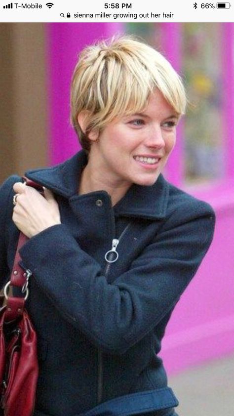 Sienna Miller Short Hair, Long Pixie Cuts, Short Hair Pixie Cuts, Haircut Designs, Edgy Short Hair, Long Pixie, Sienna Miller, Short Bob Haircuts, Short Pixie Haircuts