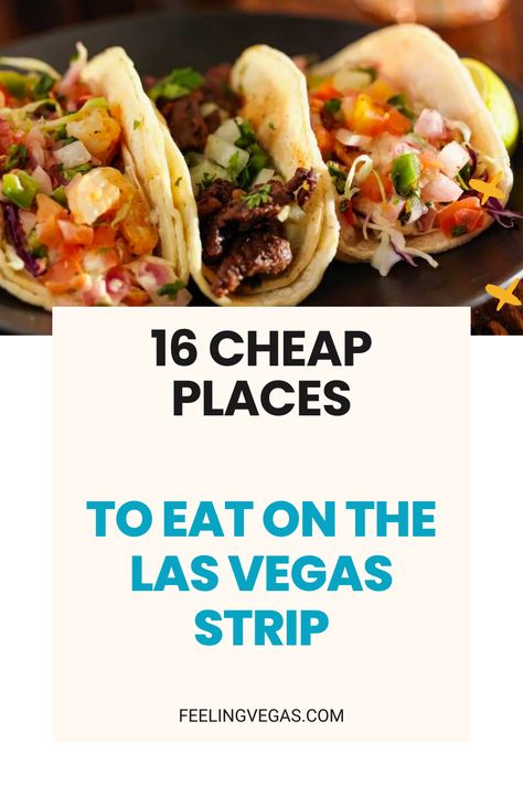 Las Vegas is a foodie travelers dream come true! On the Strip, you’ll find every kind, flavor, and ethnicity of food there is. But what if you’re on a budget? Fortunately, even with limited funds, you’ll still be able to find some amazing eateries on the Vegas Strip that serve up delicious food at affordable prices. Las Vegas Restaurants Off The Strip, Las Vegas Food On The Strip, Las Vegas Places To Eat, Cheap Eats Las Vegas Strip, Las Vegas Restaurants On The Strip, Las Vegas Cheap Eats, Best Food In Vegas, Las Vegas Desserts, Vegas Strip Map