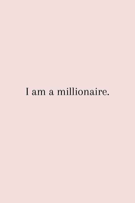 manifesting money affirmations Money Goals Vision Board, I Am Millionaire Affirmation, Successful Woman Vision Board, Jobs Vision Board, Esthetician Affirmations, I Will Be The First Millionaire, Money Manifestation Vision Board, I Am A Multi Millionaire, Millionaire Vision Board