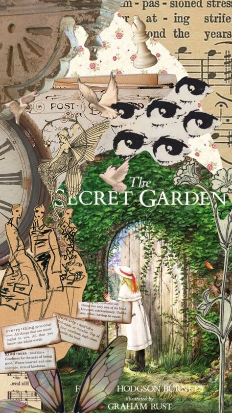 Secret Garden Aesthetic Wallpaper, The Secret Garden Aesthetic, Secret Garden Aesthetic, The Secret Garden 1993, Collage Notebook, Acting Monologues, The Secret Of Nimh, Resident Advisor, Preppy Wallpapers