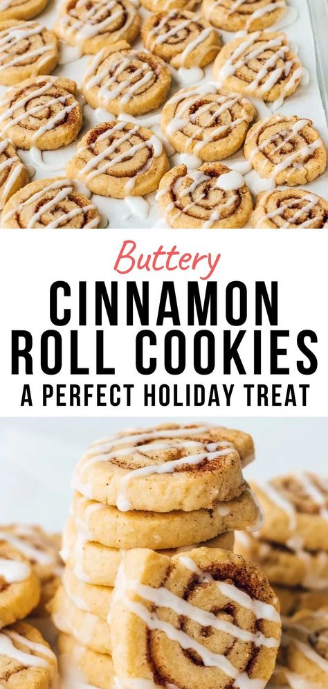 The Best Cinnamon Roll Cookies, Cinnamon Bun Cookies Recipe, Cinnamon Bun Cookies, Cinnamon Roll Cookies Recipe, Monster Recipes, Cinnamon Roll Sugar Cookies, Mini Sweets, Easy To Make Cookies, Cinnamon Roll Cookies