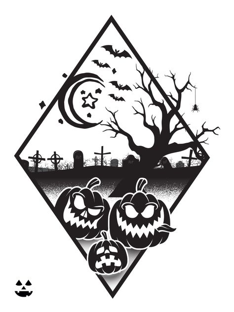 Halloween Themed Tattoos, Stock Tattoo, Usa Tattoo, Nerd Tattoo, Halloween Symbols, Custom Temporary Tattoos, Moonlit Sky, Halloween Tattoo, Side Tattoos