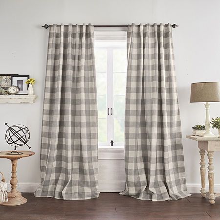 Buffalo Plaid Curtains, Buffalo Check Curtains, Check Curtains, Plaid Curtains, Bedroom Drapes, Tab Curtains, Farmhouse Windows, Country Cottage Decor, Farmhouse Curtains