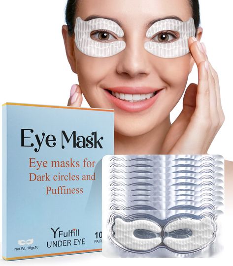 PRICES MAY VARY. ✔Yfulfill Cold Paste Eye Mask can effectively diminish the formation of fine lines, wrinkles, crow-feet lines around the eye area, minimizing eye-bags and fades dark circles remarkably (two different color provided) ✔Unique formulation: Making by mainly a variety of plant ingredients extract, non-toxic and odourless. Making it moisturizer, nourishing, firming and repairing functions. Perfect to better cellular metabolism and blood circulation around the eye tissues. keep away fr Puffy Under Eyes Bags, Skincare For Dark Circles, Glowing Body Skin, Saggy Eyelids, Swollen Eyelid, Sagging Eyelids, Dark Circles Makeup, Reduce Eye Bags, Remove Eye Bags