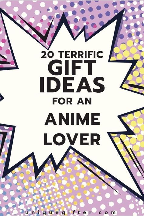 Stumped about what to give an anime lover for Christmas or their birthday? Be stumped no longer! Here's 20 gift ideas for an anime lover, otakus! Anime Gift Basket Ideas, Anime Gifts For Friends Diy, Anime Gift Basket, Birthday Gifts For Boyfriend Anime, Anime Diy Ideas, Diy Anime Gifts Ideas, Gifts For Anime Lovers, Otaku Gift, Anime Diy