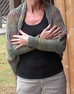 Fun Knits: Scrawl Shawl Long Sleeve Shrug Knitting Pattern, Shrug Knitting Pattern, Shrug Pattern, Shrugs And Boleros, Knit Shrug, Upcycle Sweater, Shawl Knitting Patterns, Sew In, Circular Knitting