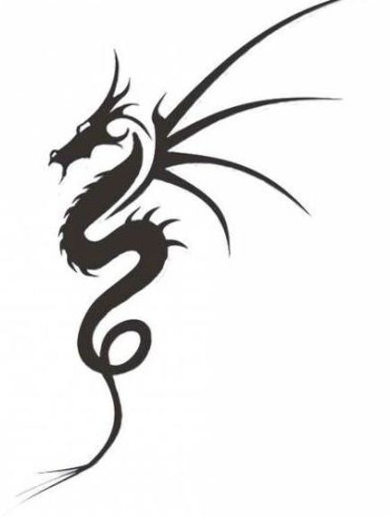 Dragon Henna Designs Simple, Basic Dragon Tattoo, Simple Dragon Tattoo Men, Dragon Simple Design, Dragon Tattoo Simple Minimalist, Simple Dragon Design, Dragon Tattoo Easy Drawing, Men Tattoo Simple, Simple Dragon Sketch