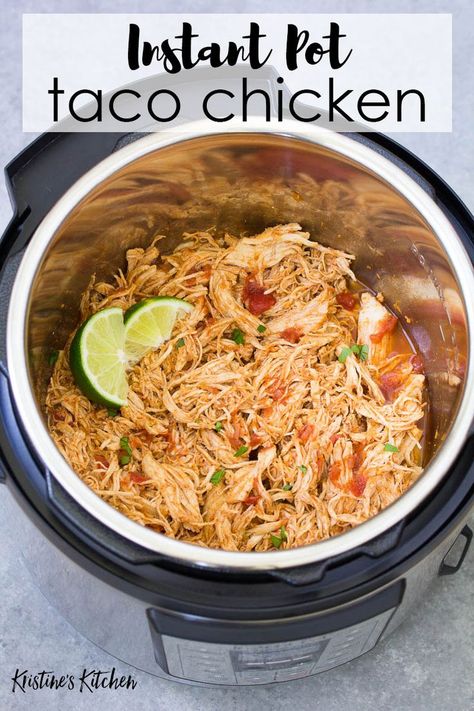 Recipe With Salsa, Best Chicken Tacos, Instant Pot Salsa Chicken, Crockpot Chicken Tacos Recipes, Instant Pot Chicken Tacos, Instant Pot Salsa, Pizza Tacos, Chicken Tacos Recipe, Chicken Tacos Easy