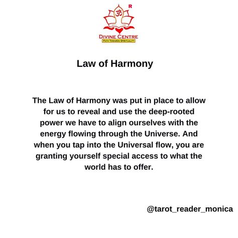 Monica Agarwal - Tarot Reader’s Instagram post: “This is also similar to one of the 7 Cosmic Laws of Hermes Trismegistos, called The Principle of Harmony and Balance, which states,…” Tarot Reader, Energy Flow, Tarot Readers, Shadow Work, Law Of Attraction, Spirituality, Instagram Post, Instagram Posts, Instagram