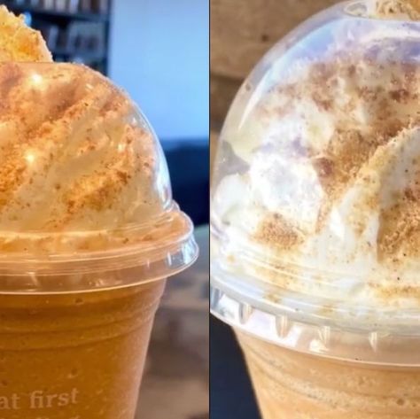 All your favorite things in a drink!!! 😍 Dessert In A Cup, Cinnamon Dolce Syrup, Secret Menu Items, Starbucks Secret, Cinnamon Dolce, Starbucks Pumpkin, Butter Popcorn, Starbucks Secret Menu, Secret Menu