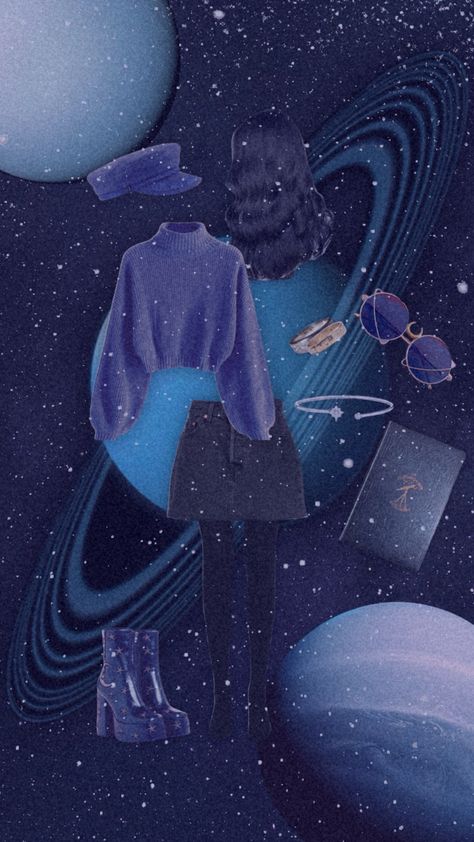 My entry for @buginthecorner0 ’s comp! #uranus #space #planets #astrology #blue #stars #fyp #compentry #outfit  #clothes #outfitinspo Saturn Aesthetic Outfits, Outer Space Outfit Ideas, Astrology Outfits, Planets Astrology, Librarian Fashion, Pluto Planet, Sun Space, Librarian Style, Collage Outfits