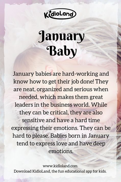 Secret of a January Baby! KidloLand reveals amazing personalities and qualities about January baby! #january #baby Birth Month Meanings, Birth Month Personality, Birthday Month Quotes, Birth Month Quotes, January Born, January Month, Month Meaning, January Baby, Its My Birthday Month