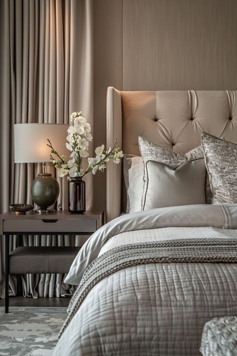 Bedroom Interior Design  X Transform your sleep space into a sanctuary of modern luxury with these elegant bedroom designs. From sleek furniture to sumptuous textures, discover the perfect blend of comfort and sophistication. Follow for inspiration on how to create a stylish and serene bedroom retreat.#ModernLuxury #BedroomGoals #InteriorDesign #LuxuryLiving #HomeDecor #DreamBedroom #BedroomInspo #ChicInteriors #ContemporaryDesign #InteriorInspiration American Classic Bedroom, Transitional Design Bedroom, Classic Bedroom Design, Elegant Bedroom Design, Bedroom Interior Design Luxury, Sleek Furniture, Serene Bedroom, Best Bedroom, Classic Bedroom