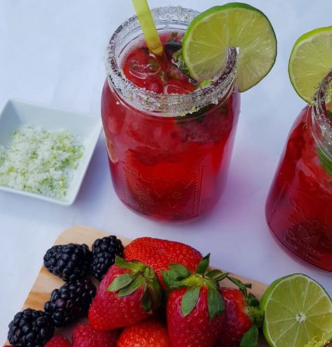 Triple Berry Mocktail – Salma's Recipes – Step by Step Recipes Berry Mocktail, Recipes Step By Step, Step By Step Recipes, Fruit Puree, Mocktail Recipe, Tonic Water, Lime Zest, Crushed Ice, Cooking Method