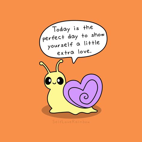 Positive self-talk is such an important part of your self-care routine. Here are a few reasons why the way you talk to yourself matters. Cute Snail, Positive Self Talk, Love Rainbow, Negative Self Talk, Positive Self Affirmations, Happy Words, Self Talk, School Counseling, Emotional Health