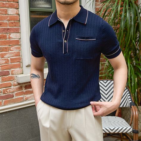 Product information:Material composition: Lyocell fiber (lyocell) 100%Size: 3XL,2XL,M,L,XLDetails of clothing style: ribbed pattern hemlineColor: navy blue, white Size Information: Unit: cm Note: 1. Asian sizes are 1 to 2 sizes smaller than European and American people. Choose the larger size if your size between two sizes. Please allow 2-3cm differences due to manual measurement. 2. Please check the size chart carefully before you buy the item, if you don't know how to choose size, please contact our customer service. 3.As you know, the different computers display colors differently, the color of the actual item may vary slightly from the following images. Packing list: Top*1 Product Image: Elegant Pant, Monk Strap Shoes, Fabric Shoes, Polo T Shirt, Knitted Cardigan, Sweater Coats, Old Money, Navy White, Sweater Jacket