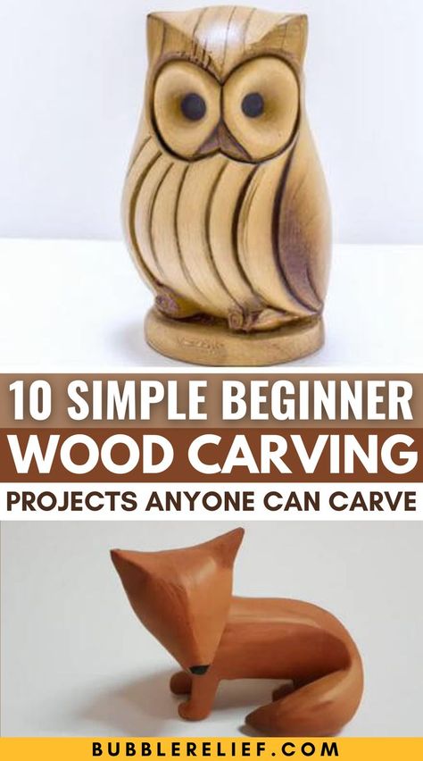 10 Simple Beginner Wood Carving Projects Anyone Can Carve Relief Carving Patterns For Beginners, Wood Chisel Projects, Wood Carving Patterns Free, Beginner Wood Carving, Wood Carving Projects, Best Hobbies, Dremel Tool Projects, Handicraft Ideas, Something From Nothing