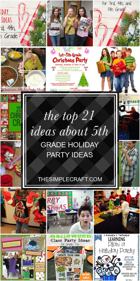 Class Christmas Party Games 4th Grade, Classroom Christmas Party Ideas 5th Grade, Christmas Party Ideas For 5th Graders, Christmas Party 5th Grade, Fourth Grade Christmas Party Ideas, Christmas Party 4th Grade, Elementary School Holiday Party Ideas, 5th Grade Holiday Crafts, 5th Grade Winter Party Ideas