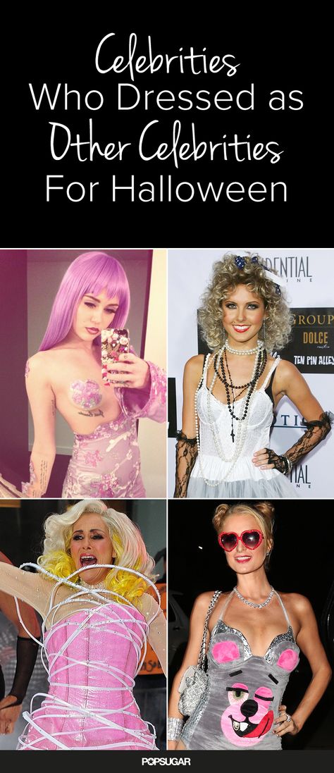 These stars got creative for Halloween, and we're taking notes! Dress Up Like A Celebrity Theme Party, Dress Up As A Celebrity Party, Halloween Rock Star Costume, Easy Iconic Celebrity Outfits To Recreate, 70s Pop Stars, Dress Like Your Favorite Music Artist, Dress As Celebrity Costume, Popstar Costume Ideas, Female Celebrity Costumes