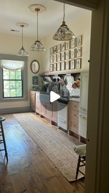 Anna Conese Designs on Instagram: "San Carlos Tan by Benjamin Moore.  I'm loving that you're loving my cabinets as much as I am! I've always wanted a pink kitchen and this color is the dusty rose serenade of my dreams 🥰." Dusty Pink Kitchen Cabinets, Pink Kitchen, Benjamin Moore, Dusty Rose, Pink, On Instagram, Color, Instagram, Design