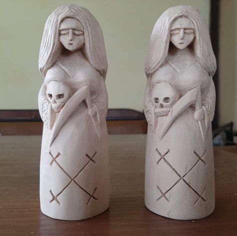 Goddess Morana, Mara Goddess, Slavic Goddess, Slavic Paganism, Pagan Goddess, Pagan Gods, Gods Hand, Wooden Statues, Viking Runes