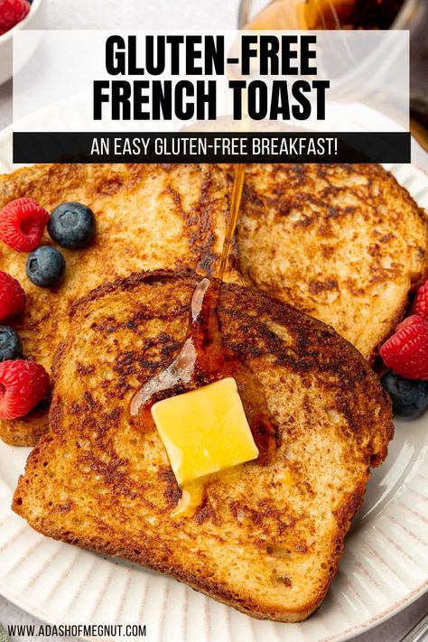 Dairy Free French Toast, Gluten Free French Toast, Easy French Toast Recipe, Gf Breakfast, Best French Toast, Hot Breakfast, Gluten Free Recipes For Breakfast, French Toast Easy, Healthy Recipies