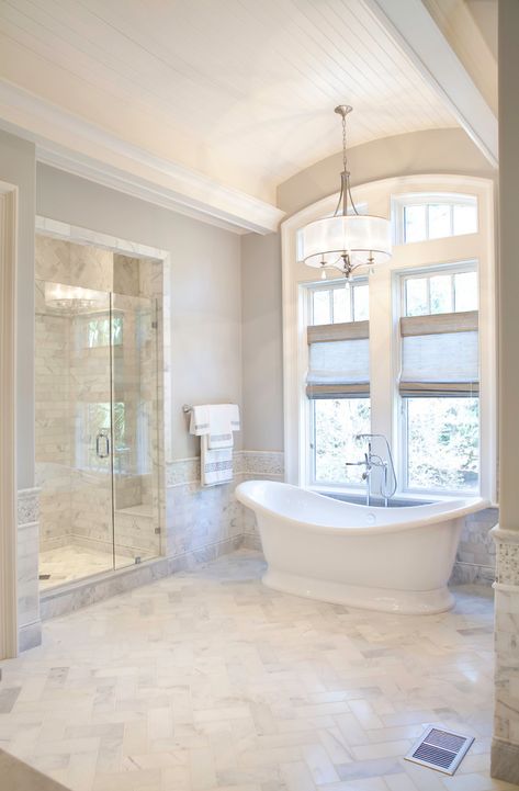 Traditional Master Bath, Honeycomb Tile, Master Bath Design, Luxury Bathroom Master Baths, Luxury Master Bathrooms, Master Bath Remodel, Bathroom Remodel Designs, Bathroom Design Luxury, Dream Bathrooms