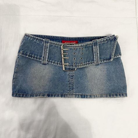 Japanese brand denim micro mini skirt. The OG 2000s... - Depop 2000s Denim Skirt, 2000s Mini Skirt, 2000s Denim, Denim Micro Mini Skirt, Rok Denim, Y2k Mini Skirt, Mini Skirt Y2k, Outfits 2000s, Long Party Dress