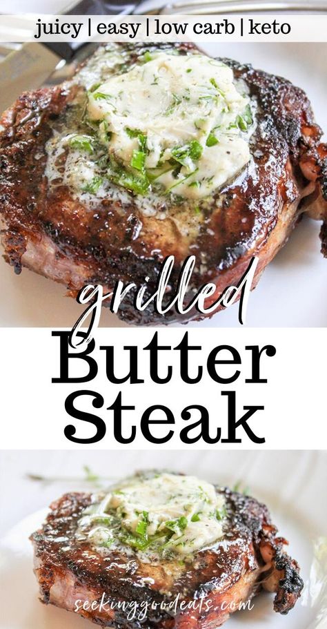 Grilled Steak Recipe, Best Grilled Steak, Grilling Burgers, Herbed Butter, Grilling Steak, Burger Chicken, Steak Burger, Bbq Cookout, Bbq Steak