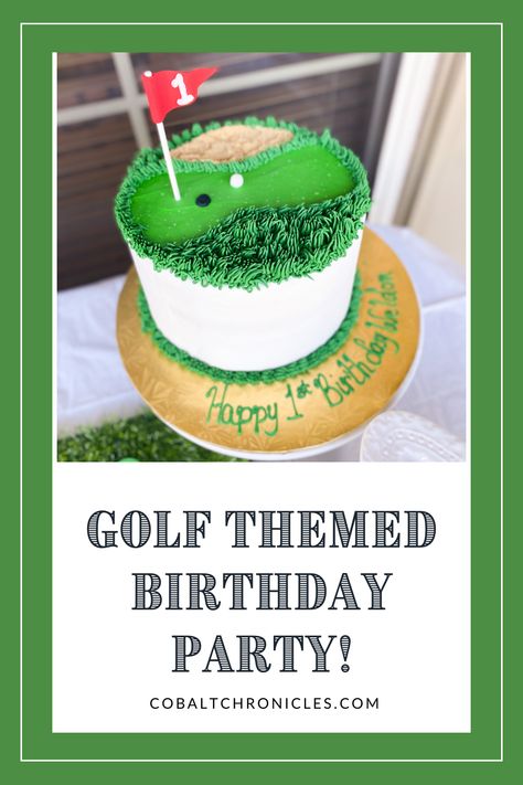 Hole In 1 First Birthday Cake, Golf Themed First Birthday Cake, Hole In One First Birthday Cake Smash, Hole In One First Birthday Cupcakes, Golf Themed Smash Cake, Hole In One Cupcakes, Golf 1st Birthday Cake, First Birthday Golf Cake, Golf Themed 1st Birthday Party