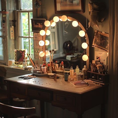 Cozy makeup corner: A warmly lit #makeupvanity adorned with a #lightedmirror, various #cosmeticproducts, and #skincareessentials. #cozyvibes #ambientlighting #homedecor #aiart #aiphoto #stockcake ⬇️ Download and 📝 Prompt 👉 https://stockcake.com/i/cozy-makeup-corner_1166035_1135680 Makeup Vanity Corner, Cozy Makeup, Vanity Corner, Makeup Corner, Lighted Mirror, Makeup Vanity, Skin Care Essentials, Mirror With Lights, Ambient Lighting