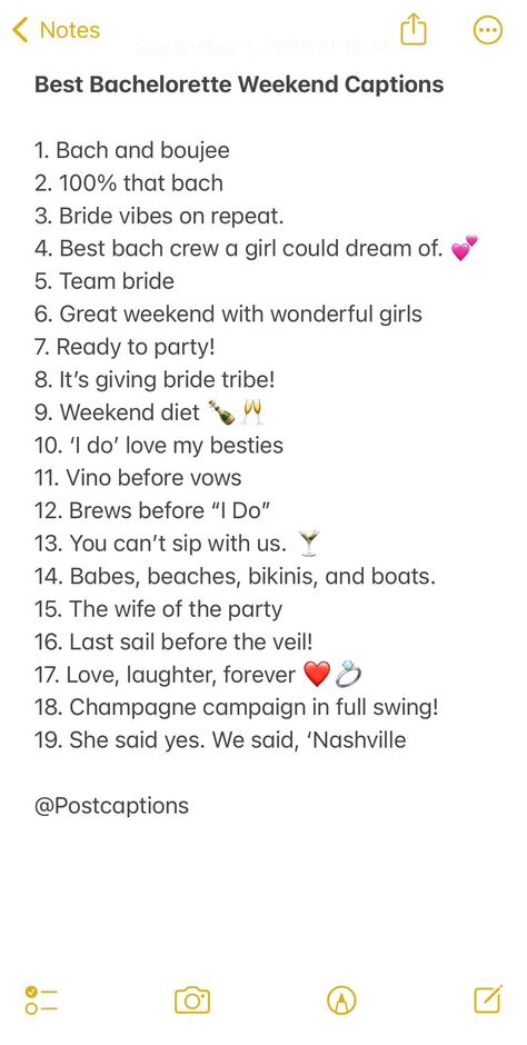 We have compiled a list of the most clever and hilarious Instagram captions perfect for any bachelorette party celebration! Bachelorette weekend captions| Bachelorette party captions for Ig| Bachelorette quotes for Instagram Hen Party Instagram Captions, Bach Party Quotes, Bride Tribe Quotes, Bachelorette Ig Captions, Bachelorette Sayings Quotes, Bachelorette Party Games Funny Hilarious, Bachelorette Party Instagram Captions, Maid Of Honor Captions Instagram, Bachelorette Quotes For Bride