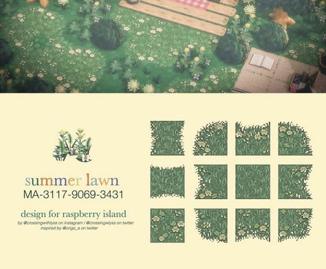 Acnh Layout, Acnh Summer, Cottagecore Animal Crossing, Motif Acnl, Acnh Cottagecore, Forest Designs, Brick Path, Animal Crossing 3ds, Animal Crossing Guide