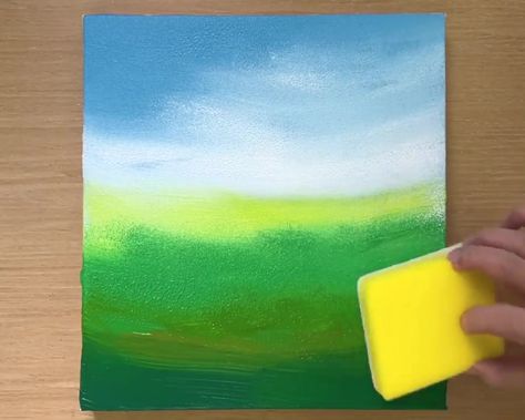 Painting a Sunflower Field / Acrylic Painting | By Art Skills Painting A Sunflower, Easy Sunflower Painting, Flower Field Painting, Field Painting, Art Skills, Paint Techniques, Sunflower Field, Sunflower Painting, Sunflower Fields