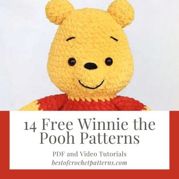 14 Free Winnie The Pooh Crochet Patterns Winnie The Pooh Crochet Patterns Free Hats, Crochet Projects Winnie The Pooh, Pooh Lovey Crochet Pattern, Crochet Pattern Winnie The Pooh, Pooh Bear Amigurumi Free Pattern, Winnie The Pooh Amigurumi Pattern, Crochet Winnie The Pooh Applique, Free Crochet Winnie The Pooh Patterns, Winnie The Pooh Crochet Patterns Free Amigurumi