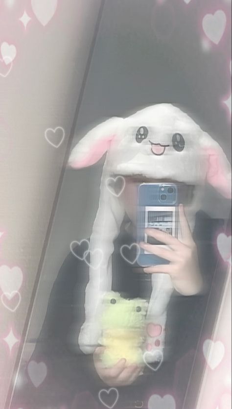 alt bunny hat 2020 Bunny Hat Alt, Frog Hat Aesthetic, Bunny Hat Alt, Bunny Hat Aesthetic, Aesthetic Bunny, Bunny Fashion, Alt Aesthetic, Hat Aesthetic, Oc Outfits