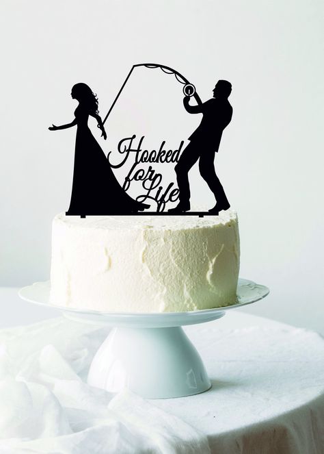 Excited to share the latest addition to my #etsy shop: Groom Pulling Bride Wedding Cake Topper, Hooked for Life, Groom Dragging Bride Topper, Fishing Cake Topper, Funny Cake Topper, Gift https://etsy.me/3kYCNP2 #wedding #classic #weddings #mrandmrstopper #personalizedt Bride Topper, Fishing Wedding Cakes, Mechanic Cake, Fishing Wedding Cake Toppers, Fisherman Cake, Family Wedding Cake Toppers, Fishing Cake Topper, Bride Cake Topper, Fishing Cake