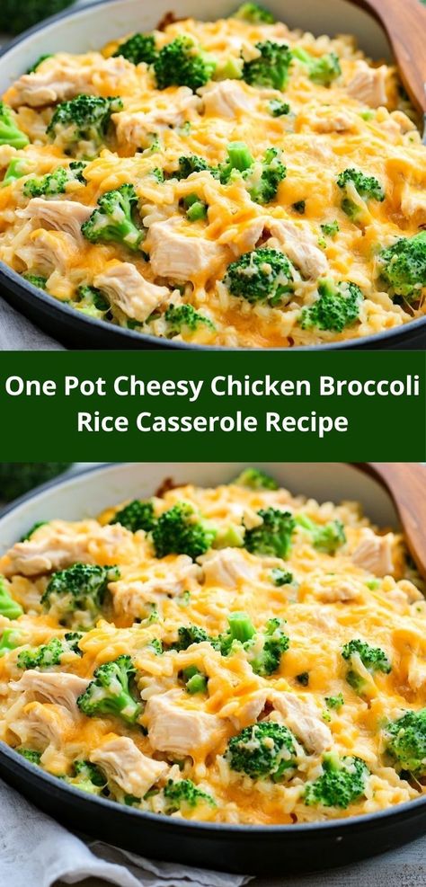 Need a satisfying dinner that’s packed with flavor? Discover this One Pot Cheesy Chicken Broccoli Rice Casserole, featuring creamy textures and savory ingredients. It’s an ideal choice for a cozy family dinner that everyone will enjoy. Broccoli Chicken Rice Casserole Instapot, Chicken Broccoli One Pot Recipe, Chicken Broccoli Casserole Instant Pot, Simple Chicken Broccoli Rice Casserole, Chicken Broccoli Rice Recipes Healthy, Rice Based Casseroles, One Pot Cheesy Chicken Broccoli And Rice, Cheesy Chicken And Broccoli Rice, Rotisserie Chicken And Rice Recipes Easy