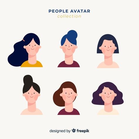 People avatar collection Vector | Free Download Character Illustration Male, Simple Character Illustration, Character Illustration Sketches, Illustrator People, Character Flat Design, People Avatar, Drawn People, Avatar Design, Illustration Design Graphique