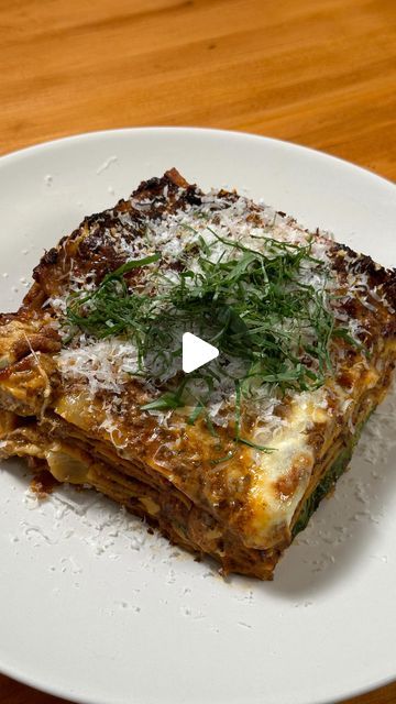 Zachary Neman on Instagram: "🌶️🍄🍝 Spicy mushroom lasagne. Not traditional, but damn good.   Full written recipes at www.cheffinwithzach.com (in bio)." Mushroom Lasagne, Spicy Mushroom, Mushroom Lasagna, Written Recipes, Food Inc, Delicious Vegetarian, Red Meat, Lasagna, Vegetarian Recipes