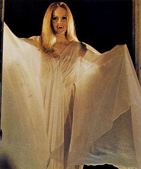 Carolyn Stoddard (Nancy Barrett) Hammer Horror Films, Vampire Film, Dark Shadows Tv Show, Female Vampire, Vampire Girls, Famous Monsters, Vampire Art, Shadow Photos, Science Fiction Film