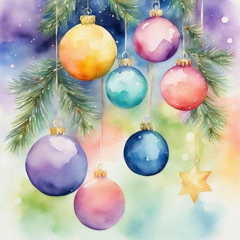 Winter Phone Wallpaper, Town Pictures, Christmas Jingle Bells, Watercolour Cards, Xmas 2024, Watercolor Tutorial, Christmas Jingles, Pine Branches, Nest Design