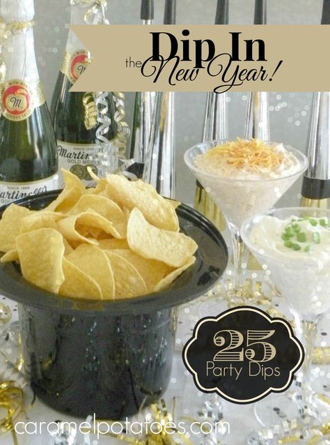 New Years appetizers Caramel Potatoes, New Years Appetizers, New Year's Eve Appetizers, New Years Eve Day, Party Dip Recipes, New Years Eve Food, New Year's Food, New Year's Eve Celebrations, Silvester Party